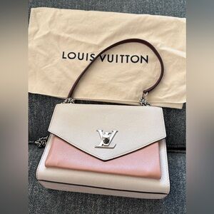 Louis Vuitton Pink and Cream Shoulder Bag